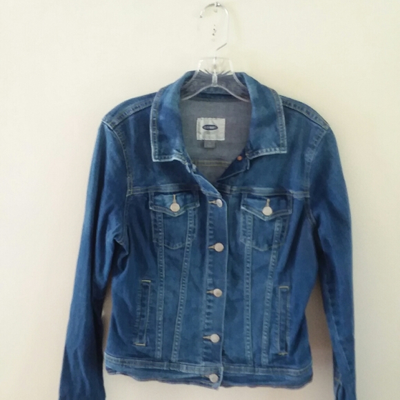 OLD NAVY Women’s Long Sleeve Denim Jean Jacket M - Picture 6 of 8